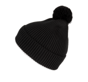 Berretto con pompon in misto poliestere riciclato Polylana® | KP959