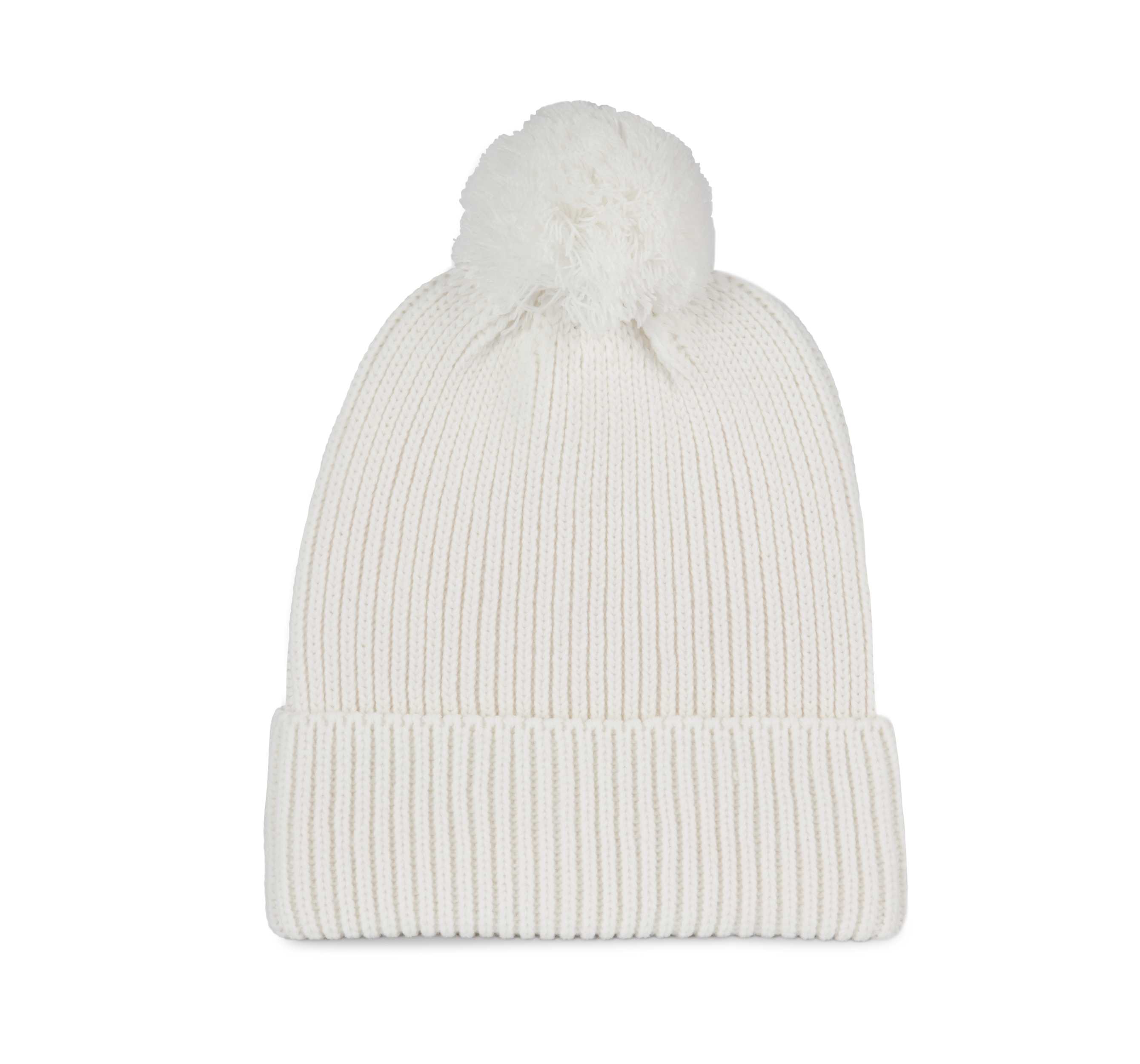 Berretto con pompon in misto poliestere riciclato Polylana® | KP959