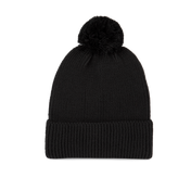 Berretto con pompon in misto poliestere riciclato Polylana® | KP959