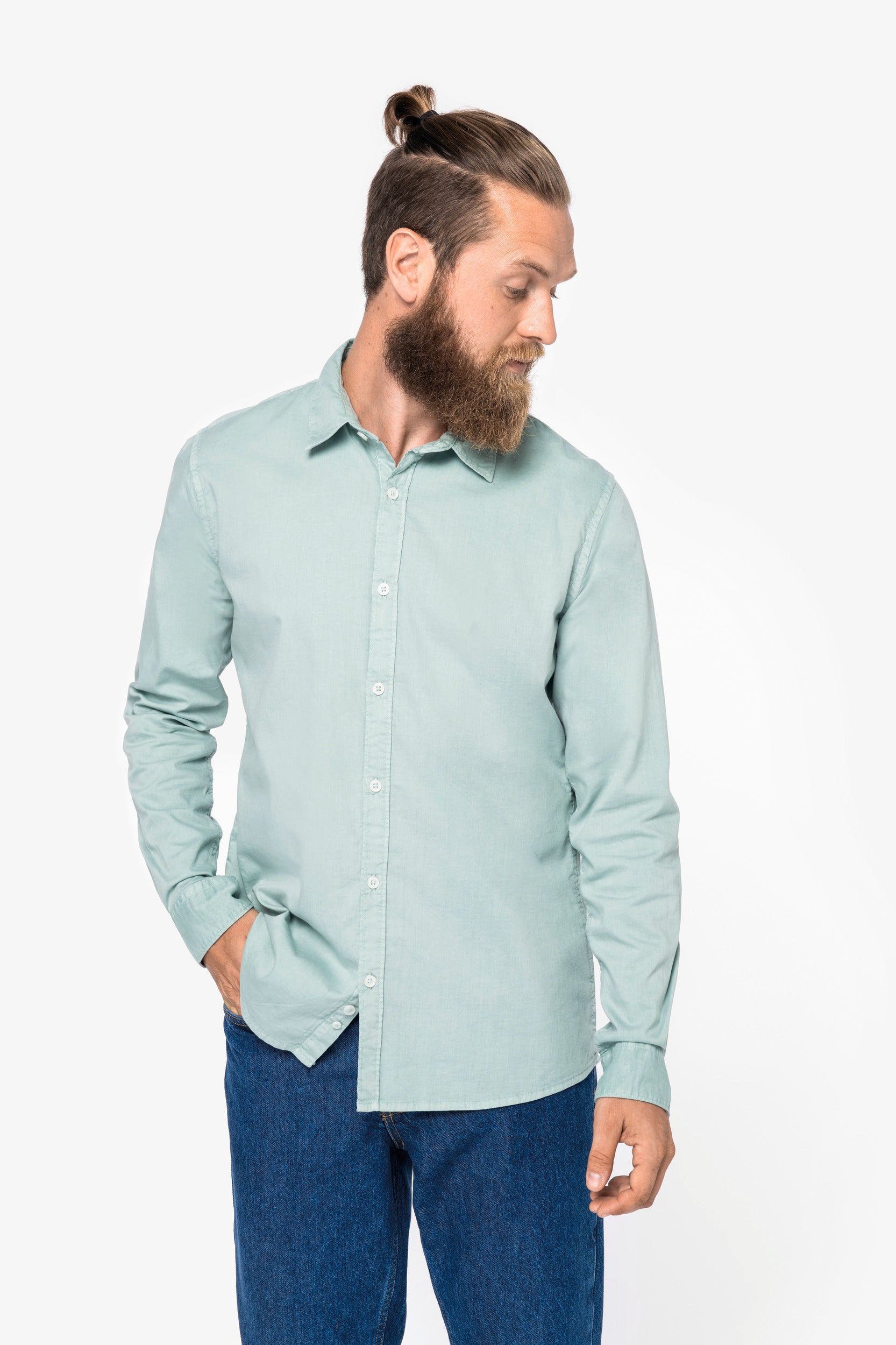 Men's Washed Shirt - 135 g/m² - NS502