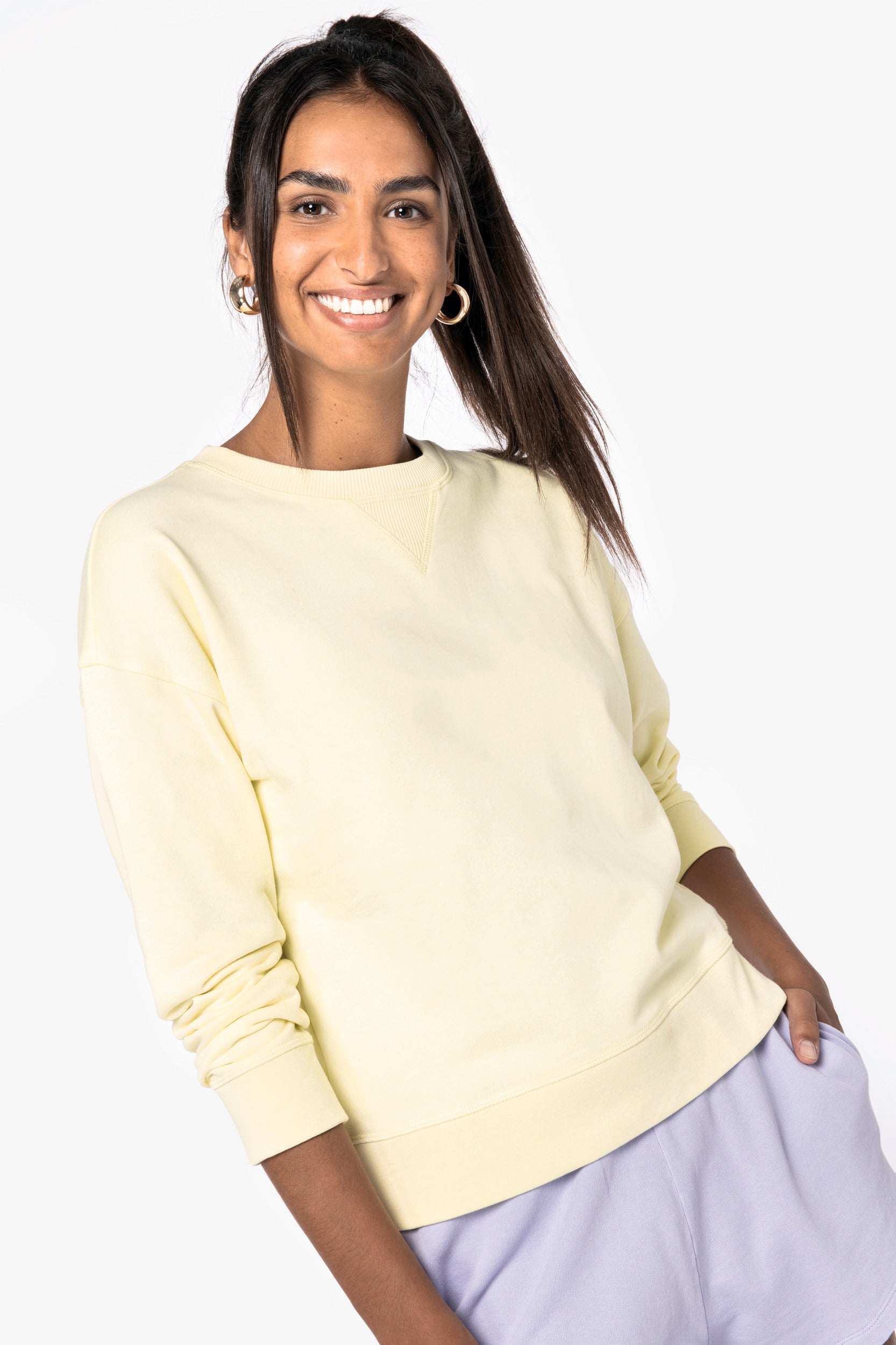 Eco-Responsible Drop Shoulder Women's Sweatshirt- 280gsm - NS420