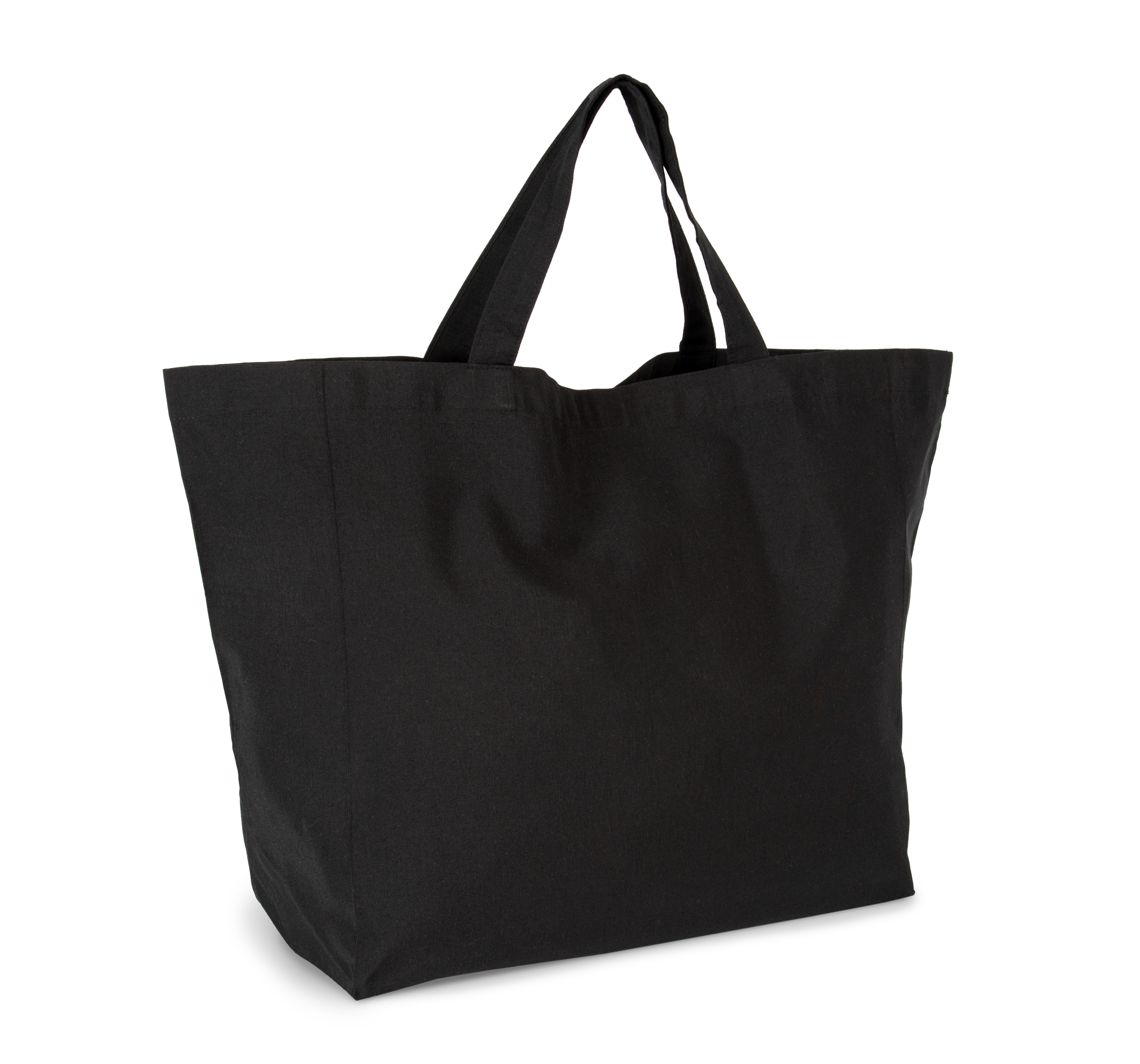 Bolsa de compras grande con fuelle de poliéster reciclado y algodón | KI5812