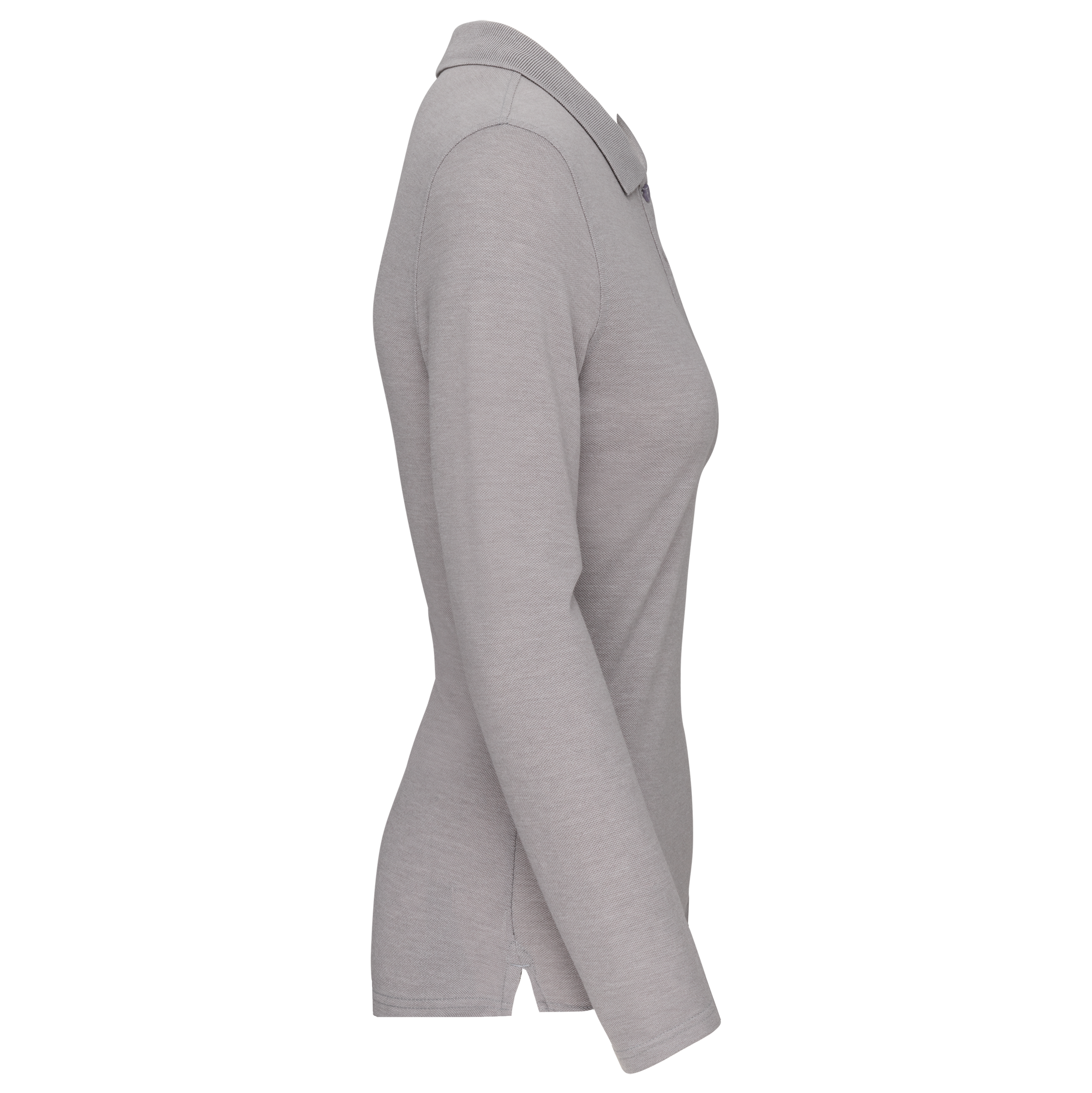 Polo da donna a maniche lunghe in poliestere riciclato e cotone | WK277