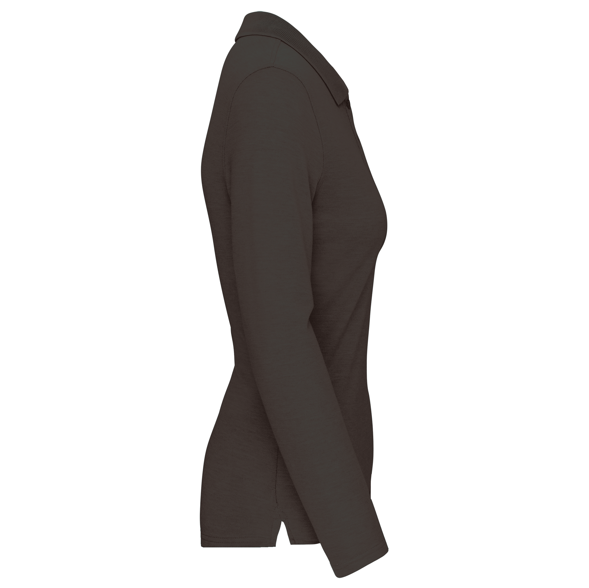Polo da donna a maniche lunghe in poliestere riciclato e cotone | WK277