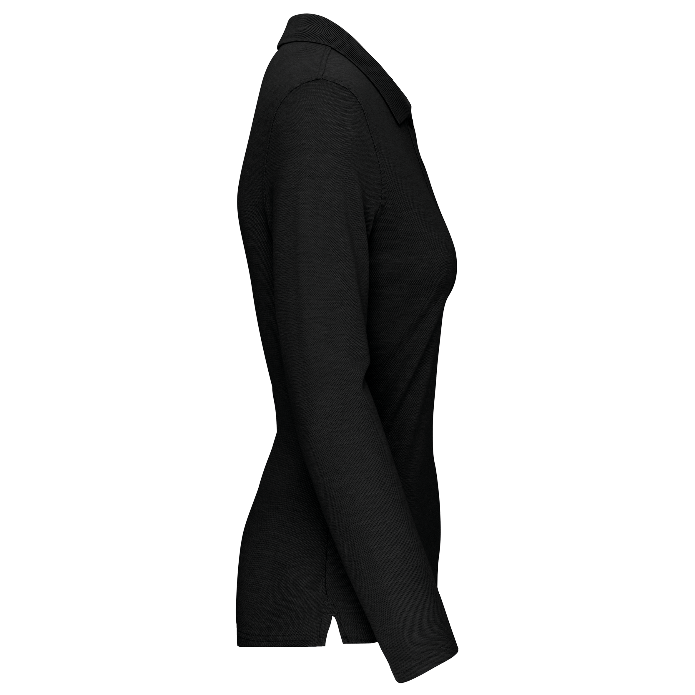 Polo da donna a maniche lunghe in poliestere riciclato e cotone | WK277