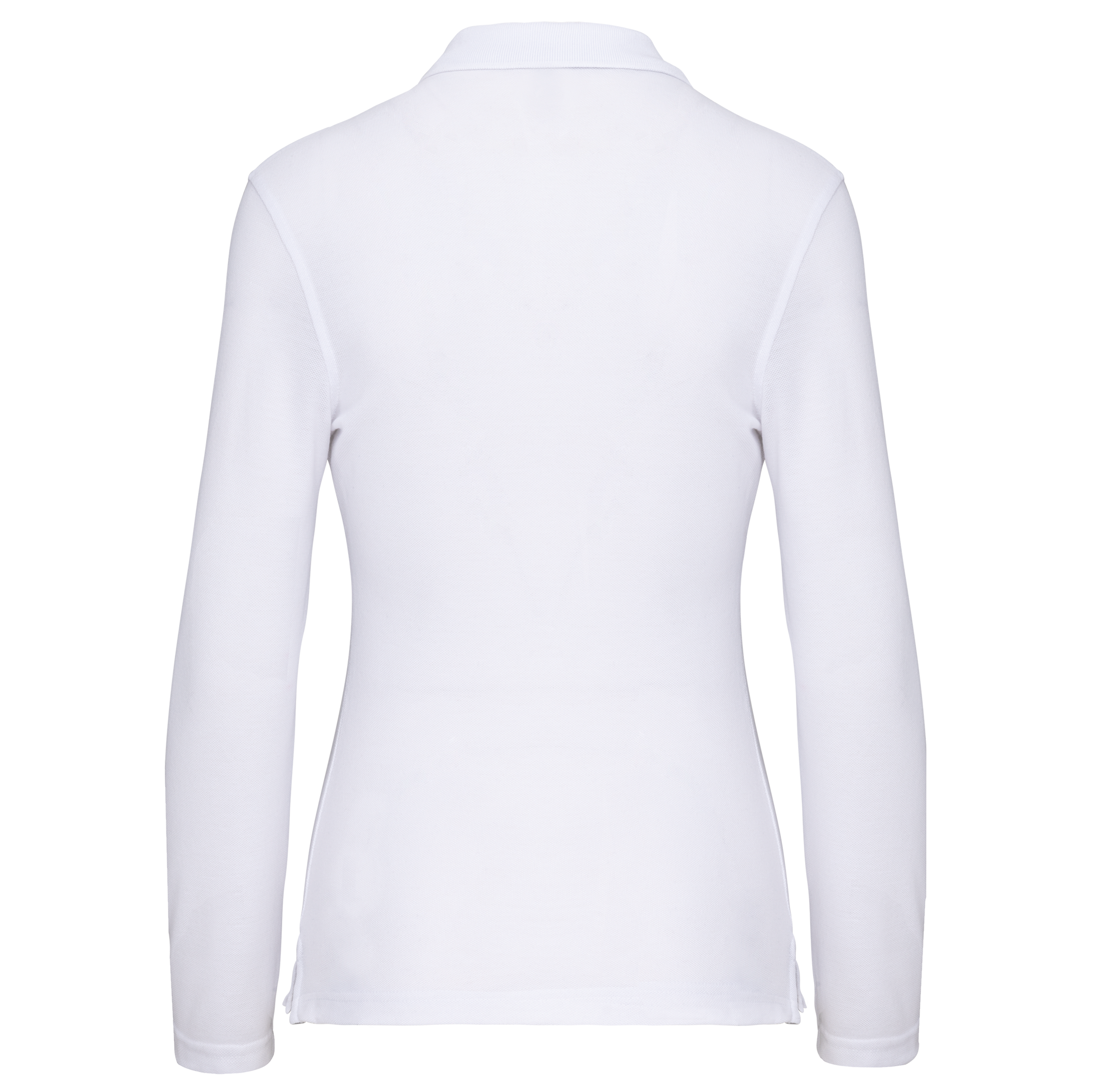 Polo da donna a maniche lunghe in poliestere riciclato e cotone | WK277
