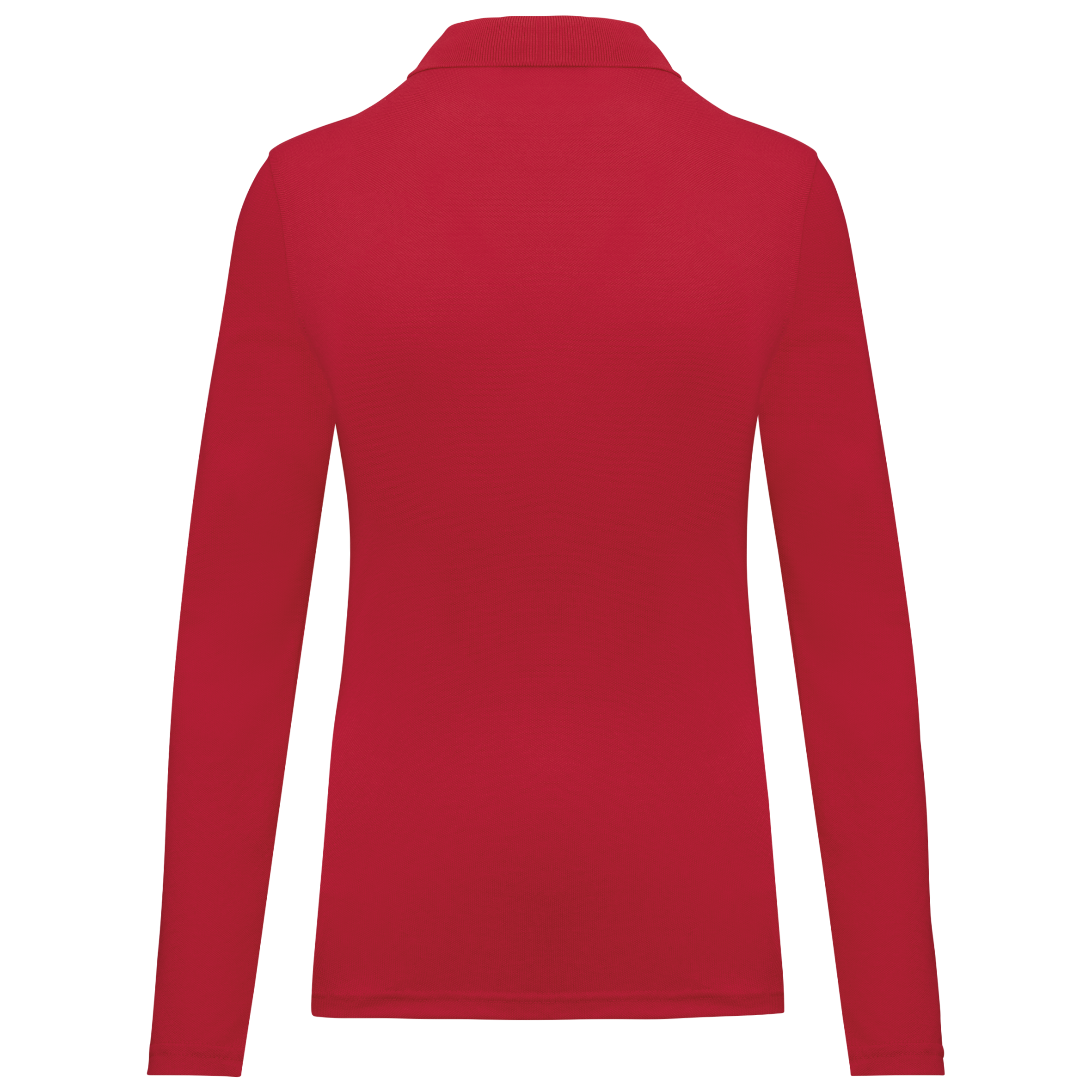 Polo da donna a maniche lunghe in poliestere riciclato e cotone | WK277