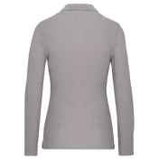Polo da donna a maniche lunghe in poliestere riciclato e cotone | WK277