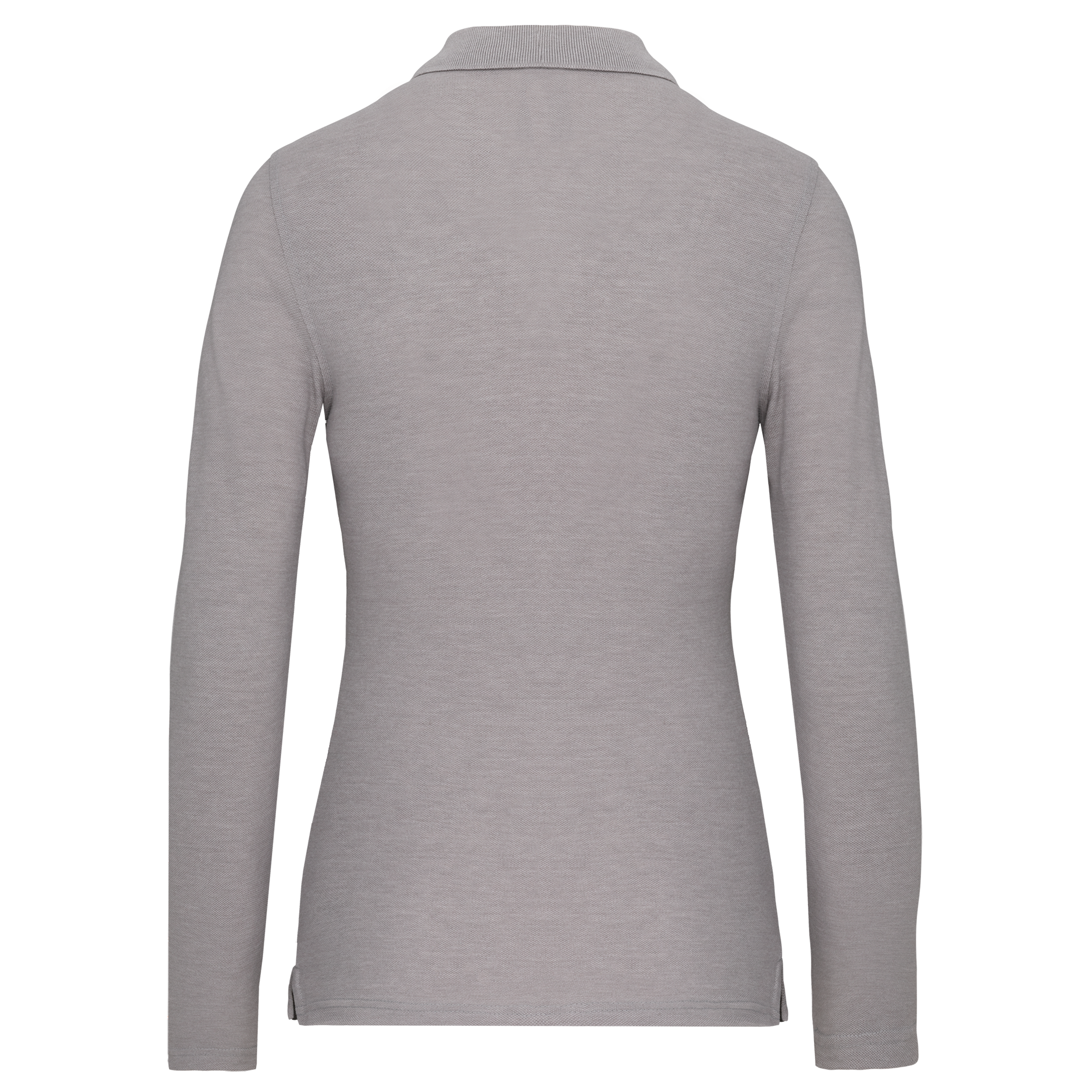 Polo da donna a maniche lunghe in poliestere riciclato e cotone | WK277