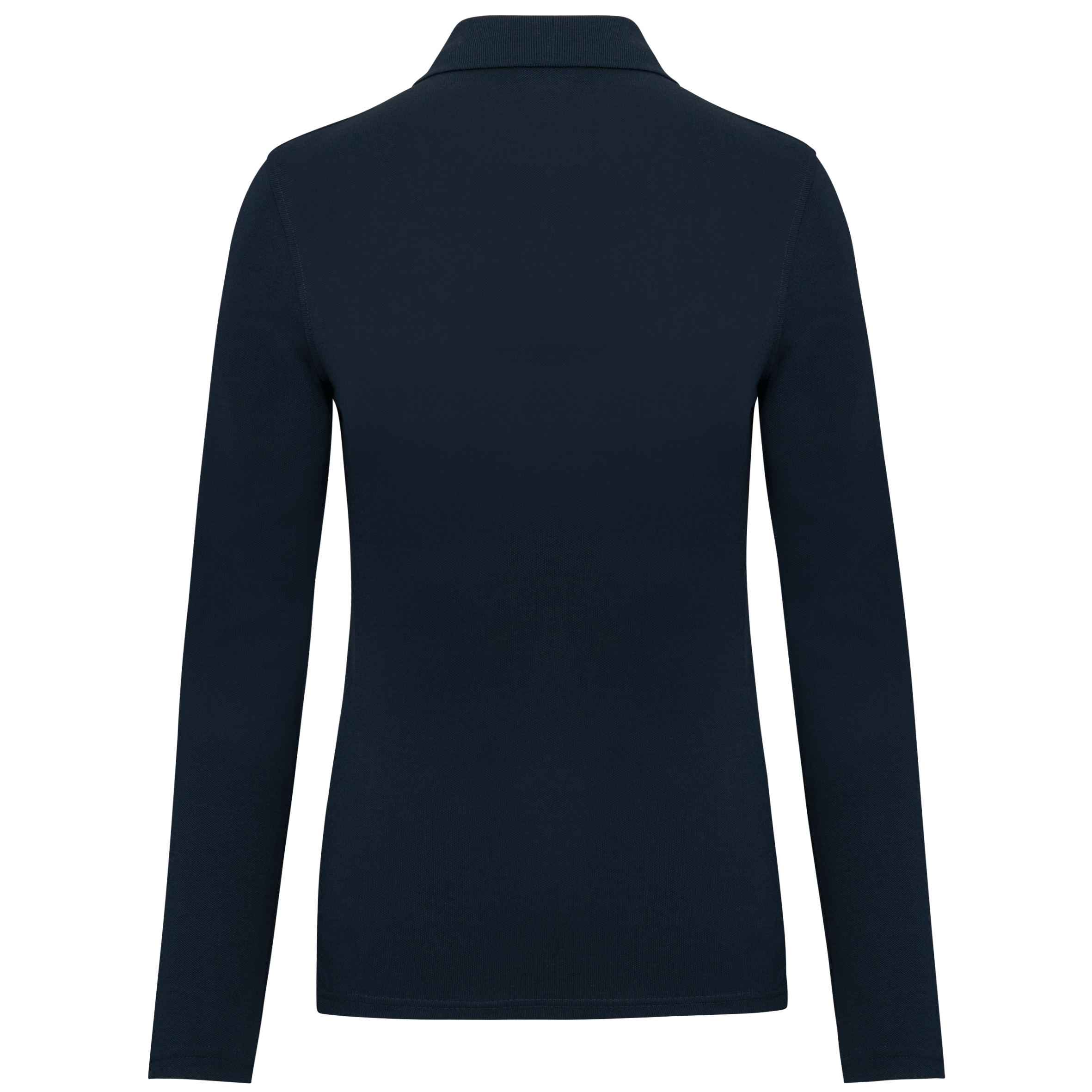 Polo da donna a maniche lunghe in poliestere riciclato e cotone | WK277