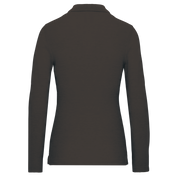 Polo da donna a maniche lunghe in poliestere riciclato e cotone | WK277