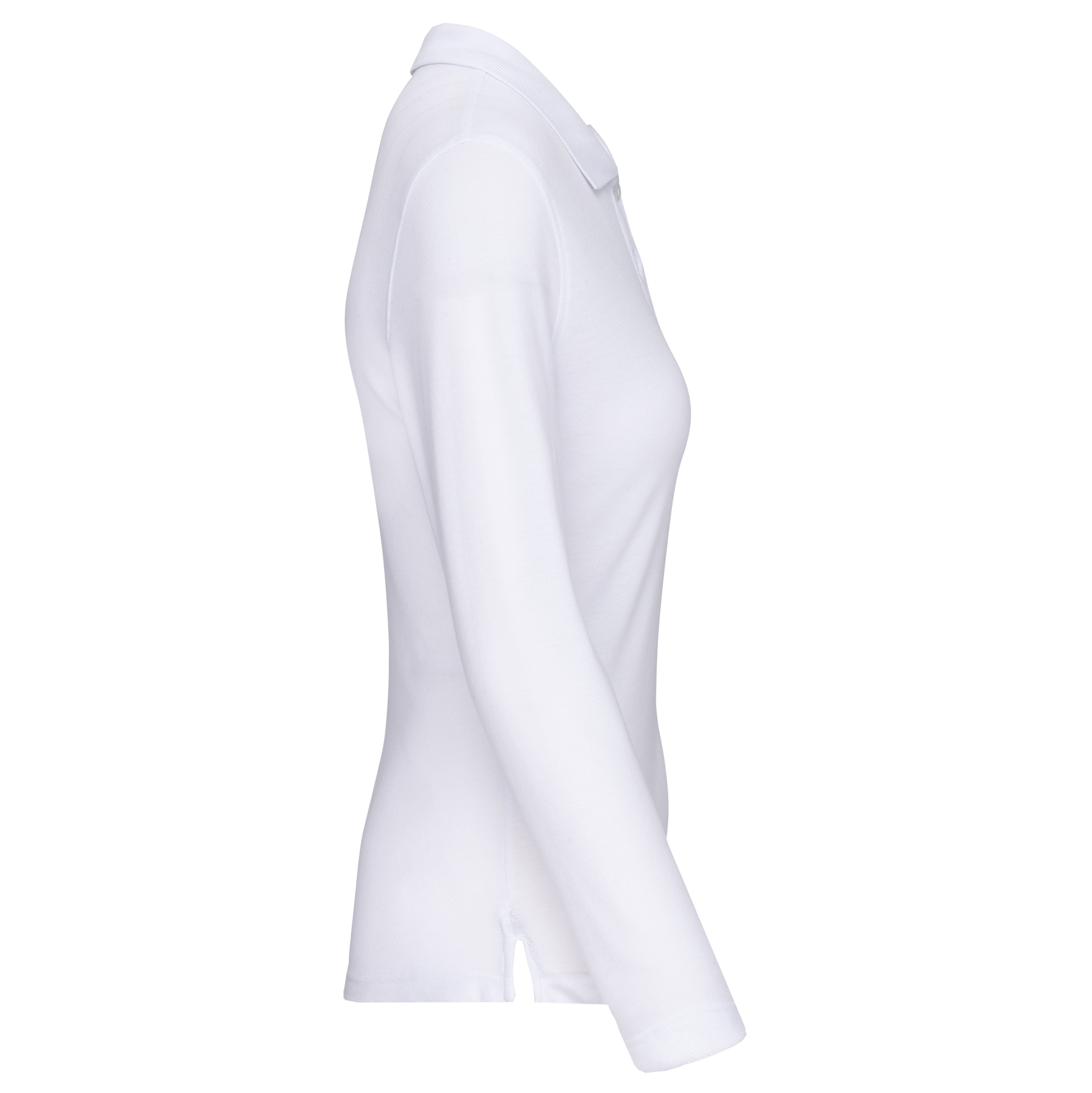 Polo da donna a maniche lunghe in poliestere riciclato e cotone | WK277