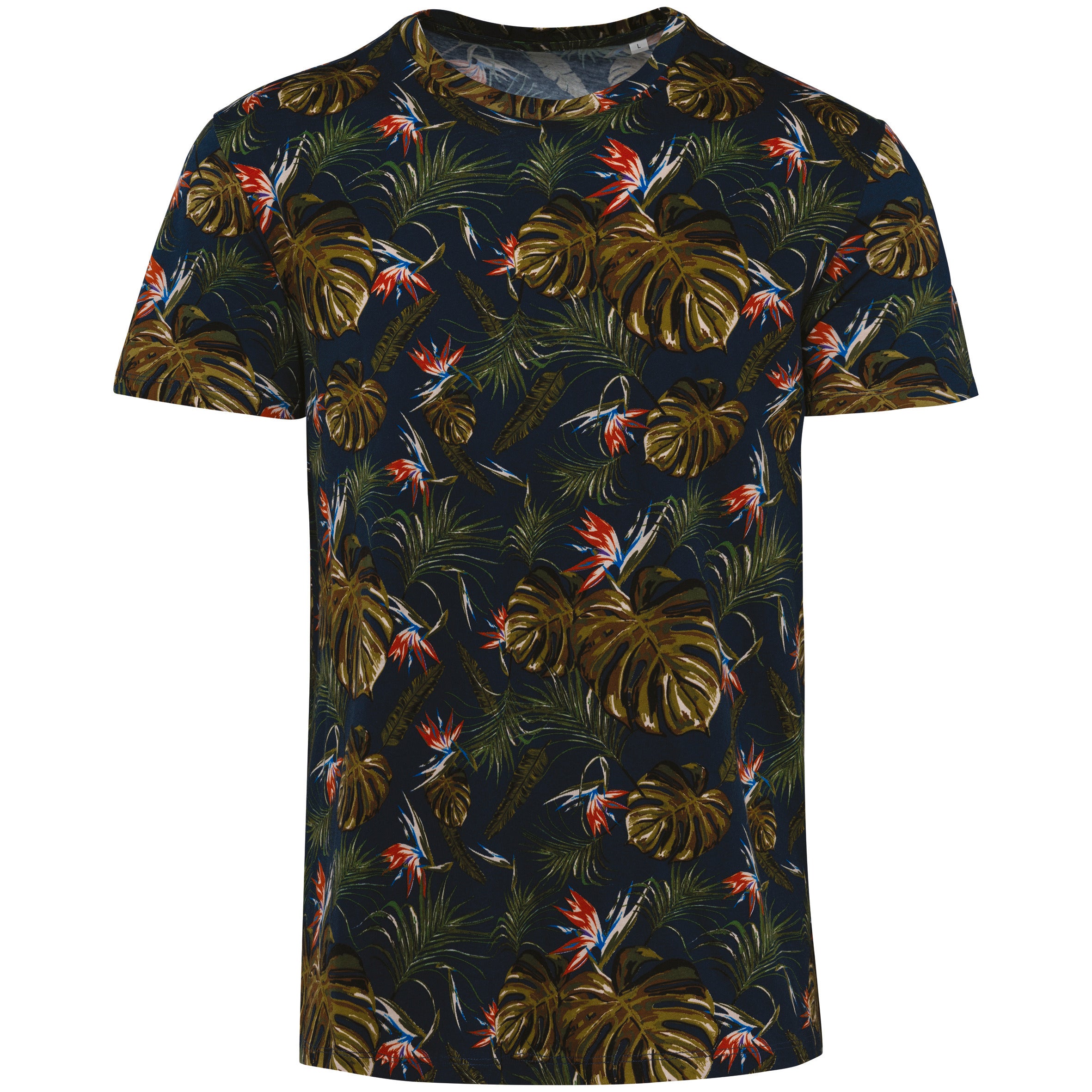 Camiseta ecológica de hombre con estampado tropical - 160 g/m² - NS350