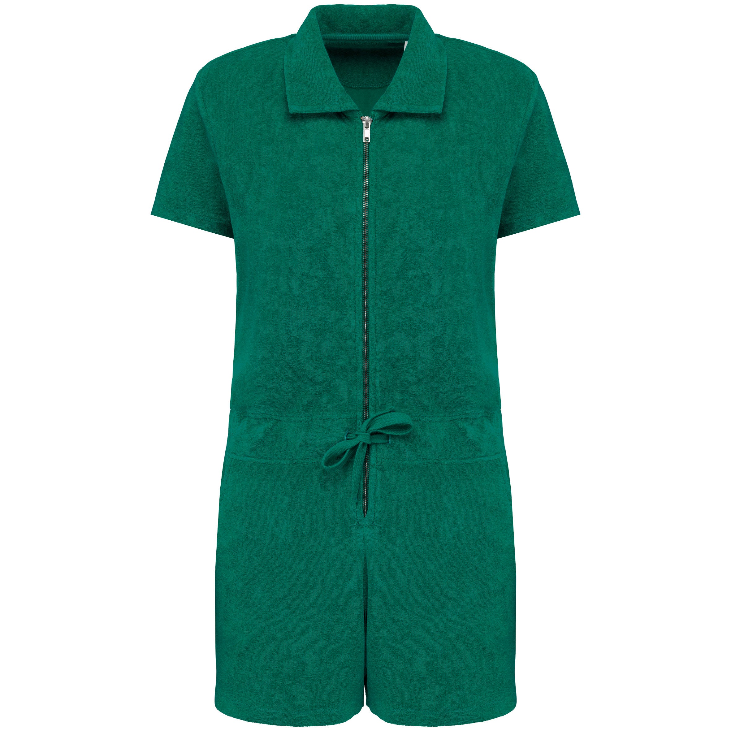 Dames Eco-vriendelijke Badstof Rits Jumpsuit - NS5002