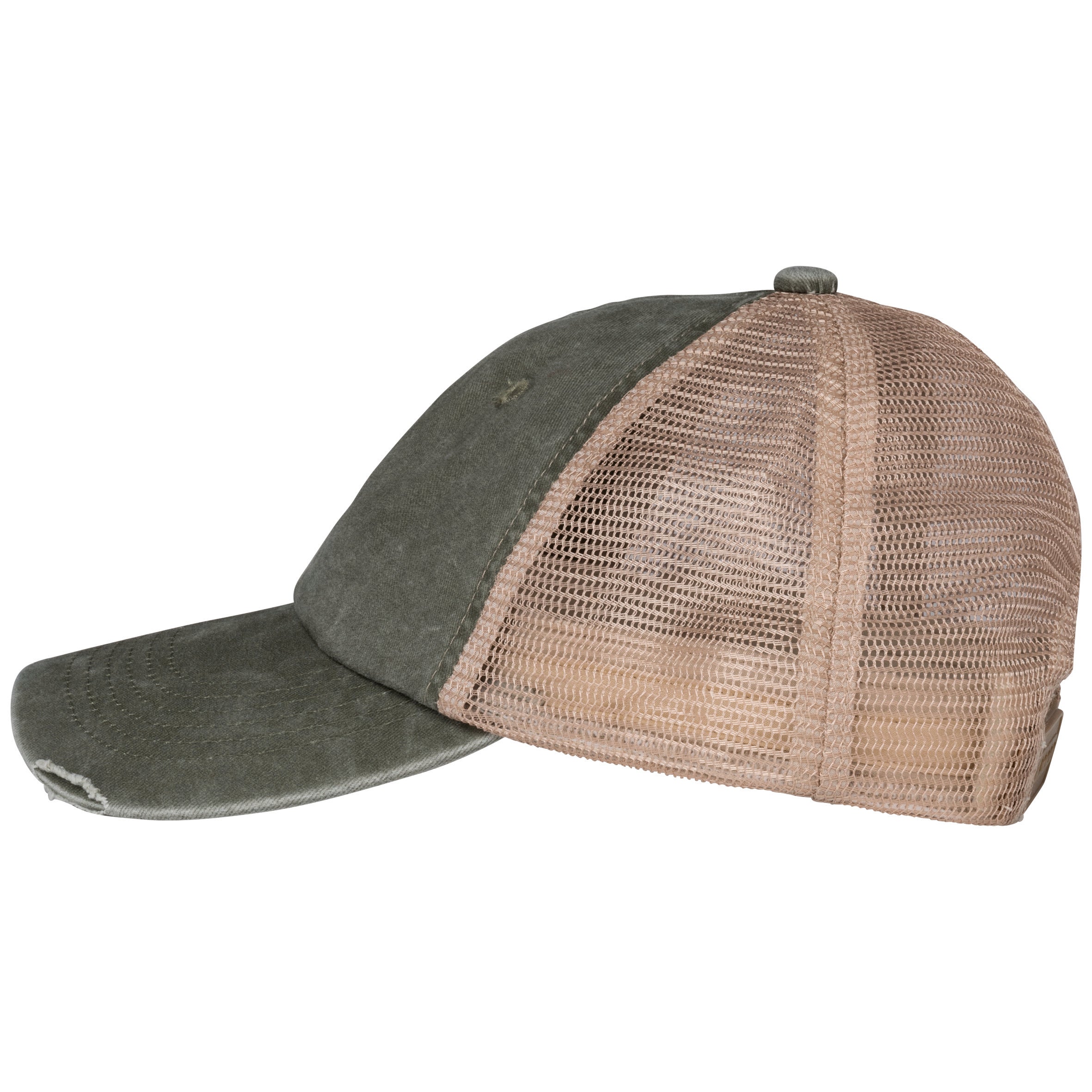 Eco-friendly Unisex Ripped Effect Trucker Cap - NS027