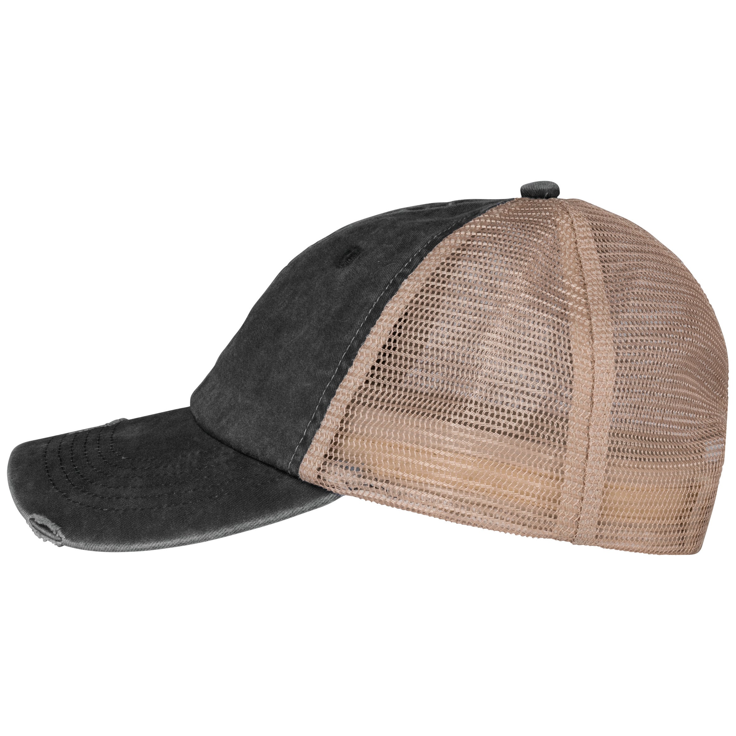 Eco-friendly Unisex Ripped Effect Trucker Cap - NS027