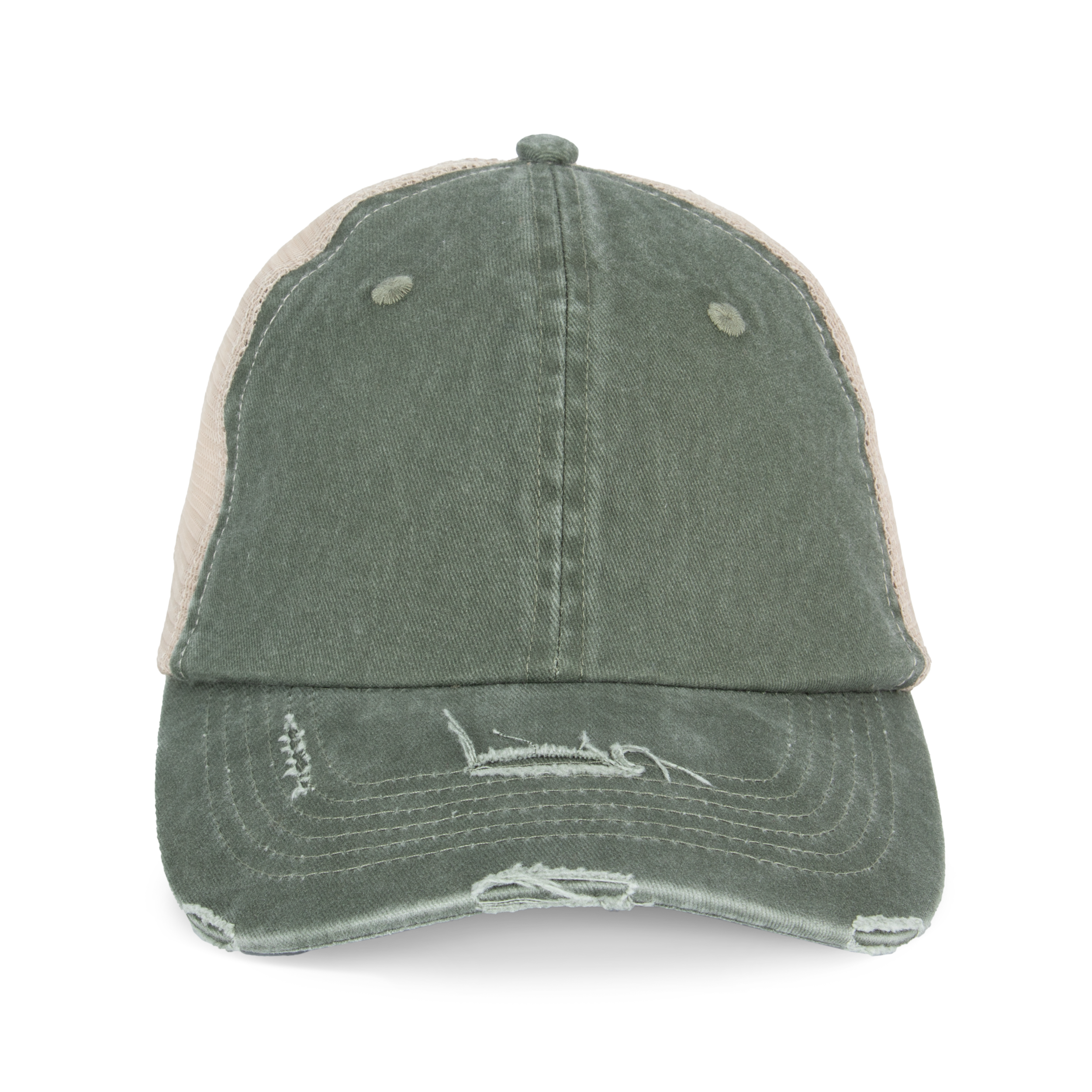 Umweltfreundliche Unisex-Trucker-Kappe mit Risseffekt - NS027