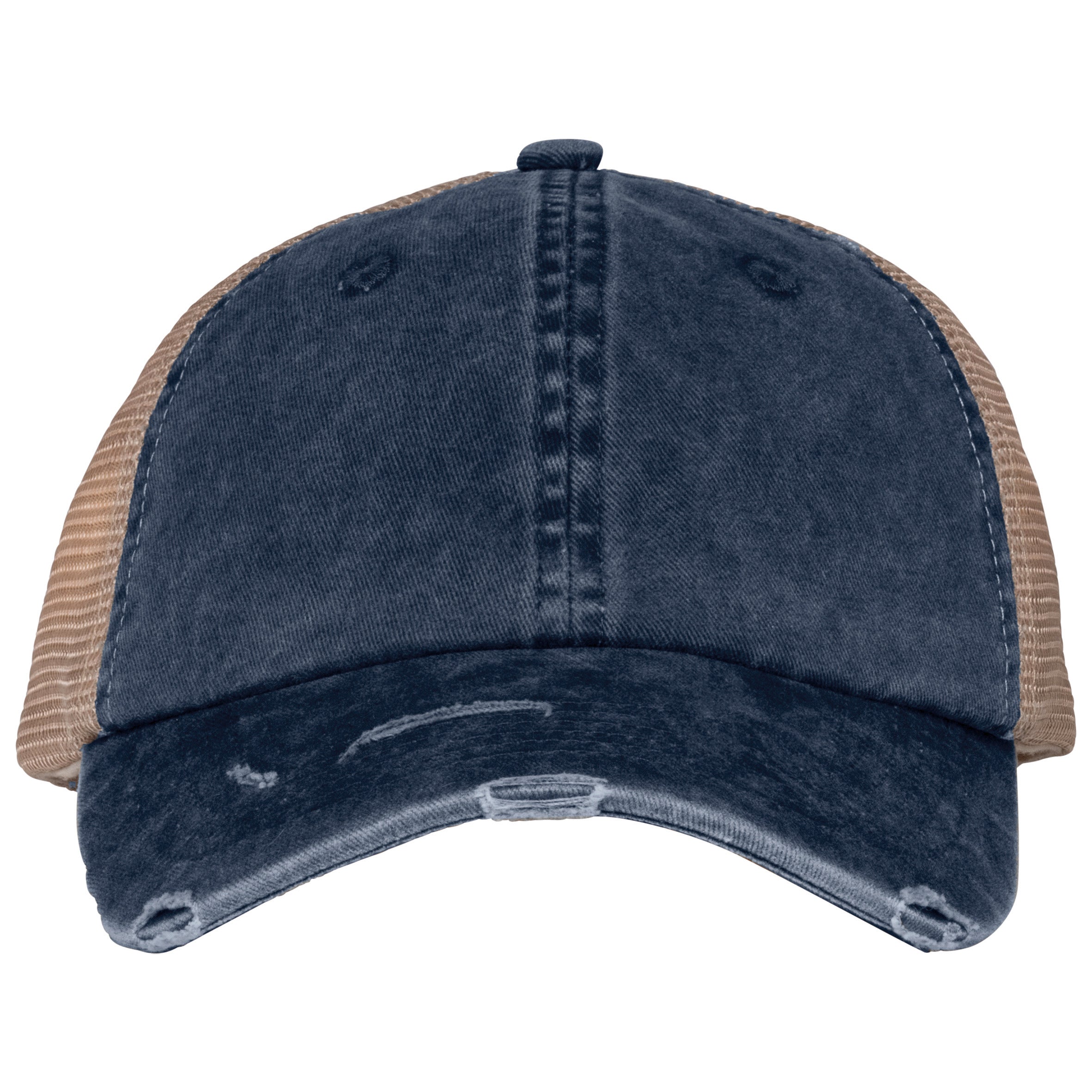 Milieuvriendelijke Unisex Trucker Cap met Gescheurd Effect - NS027