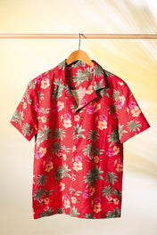 Camisa con estampado hawaiano ecológica para hombre - NS529