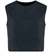 Débardeur sans manches en coton biologique - T-shirt court pour femme - NS342