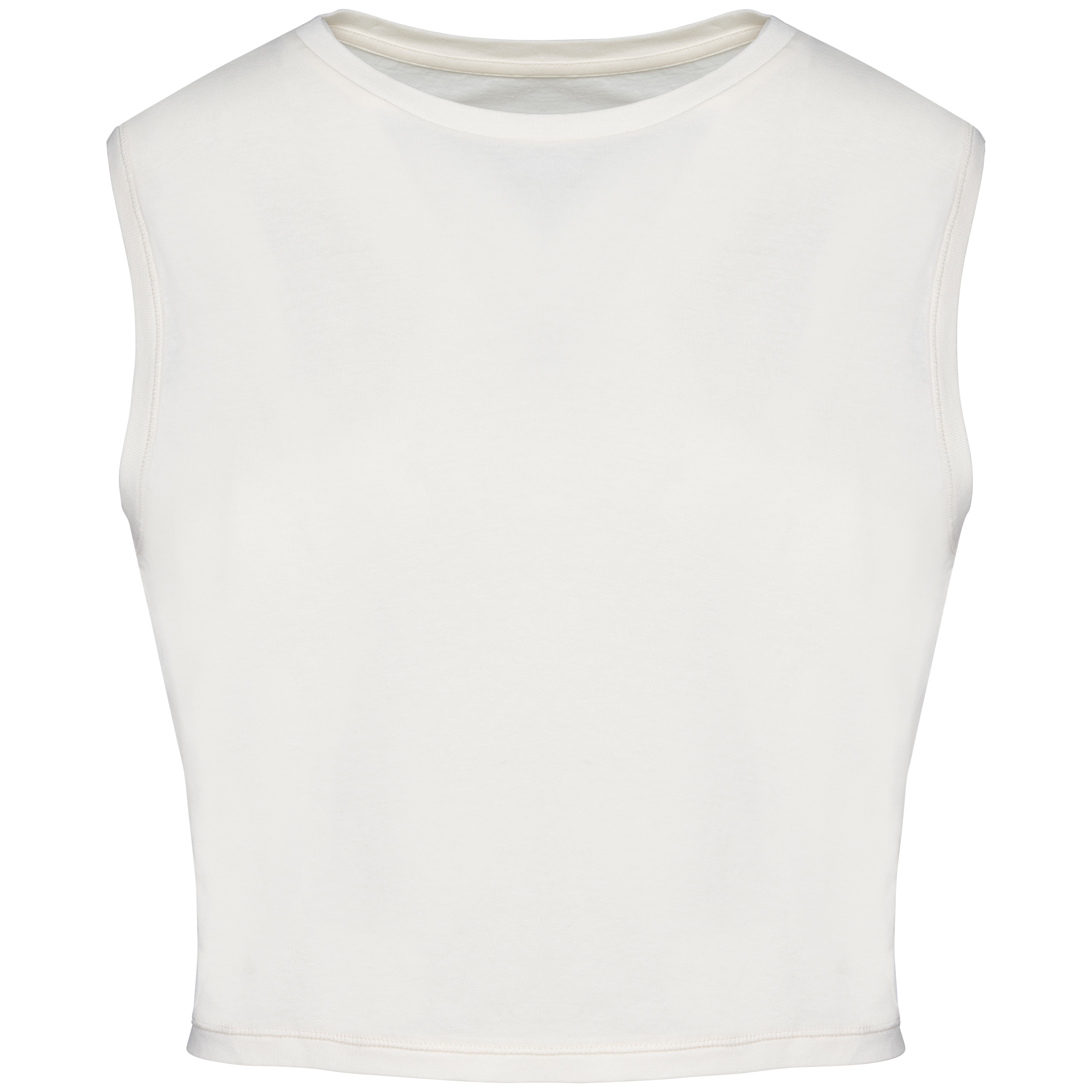 Débardeur sans manches en coton biologique - T-shirt court pour femme - NS342