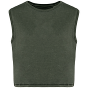 Débardeur sans manches en coton biologique - T-shirt court pour femme - NS342