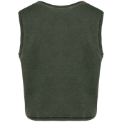 Débardeur sans manches en coton biologique - T-shirt court pour femme - NS342