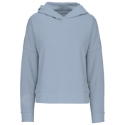 Sweat à capuche décontracté en coton biologique pour femmes - K494