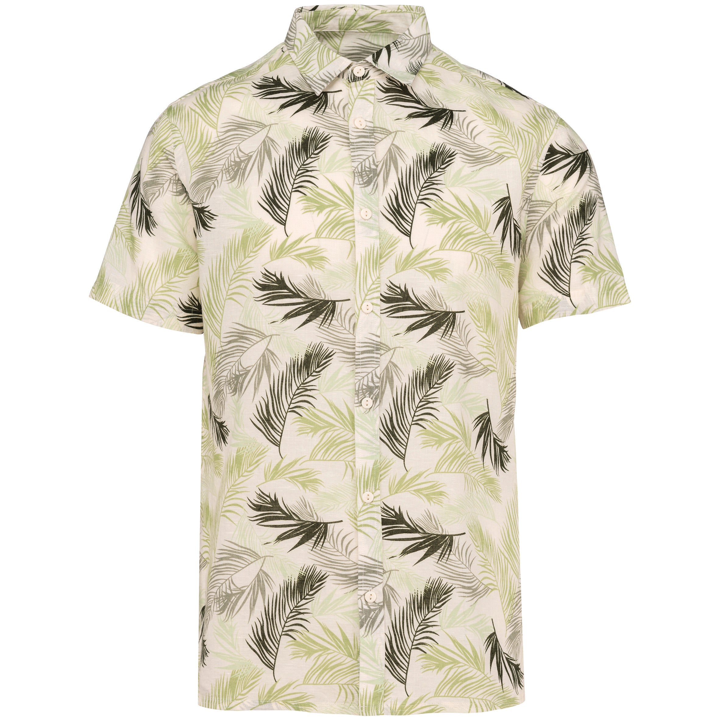 Camisa con estampado vegetal ecológica para hombre - NS530