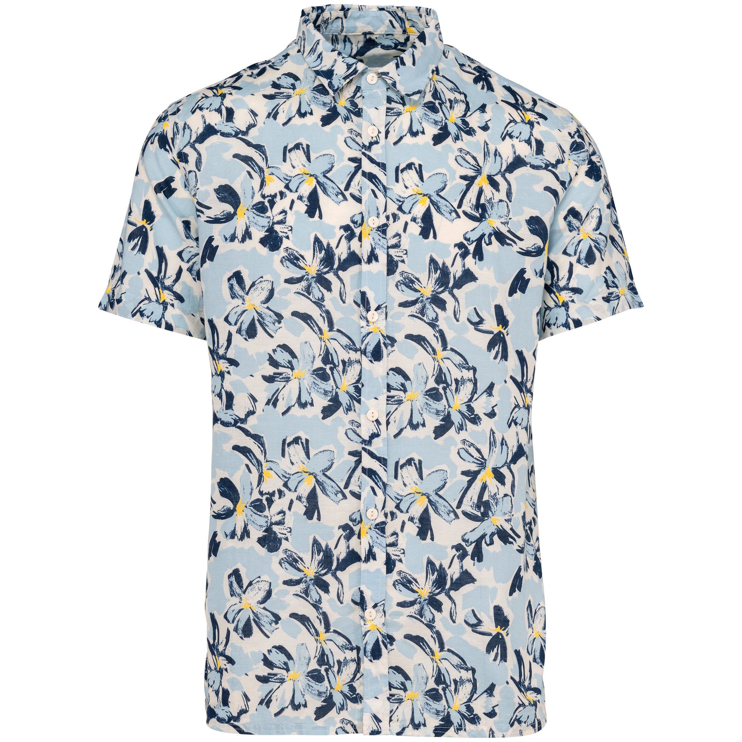 Camisa con estampado vegetal ecológica para hombre - NS530