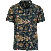 Camisa con estampado hawaiano ecológica para hombre - NS529