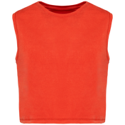 Débardeur sans manches en coton biologique - T-shirt court pour femme - NS342