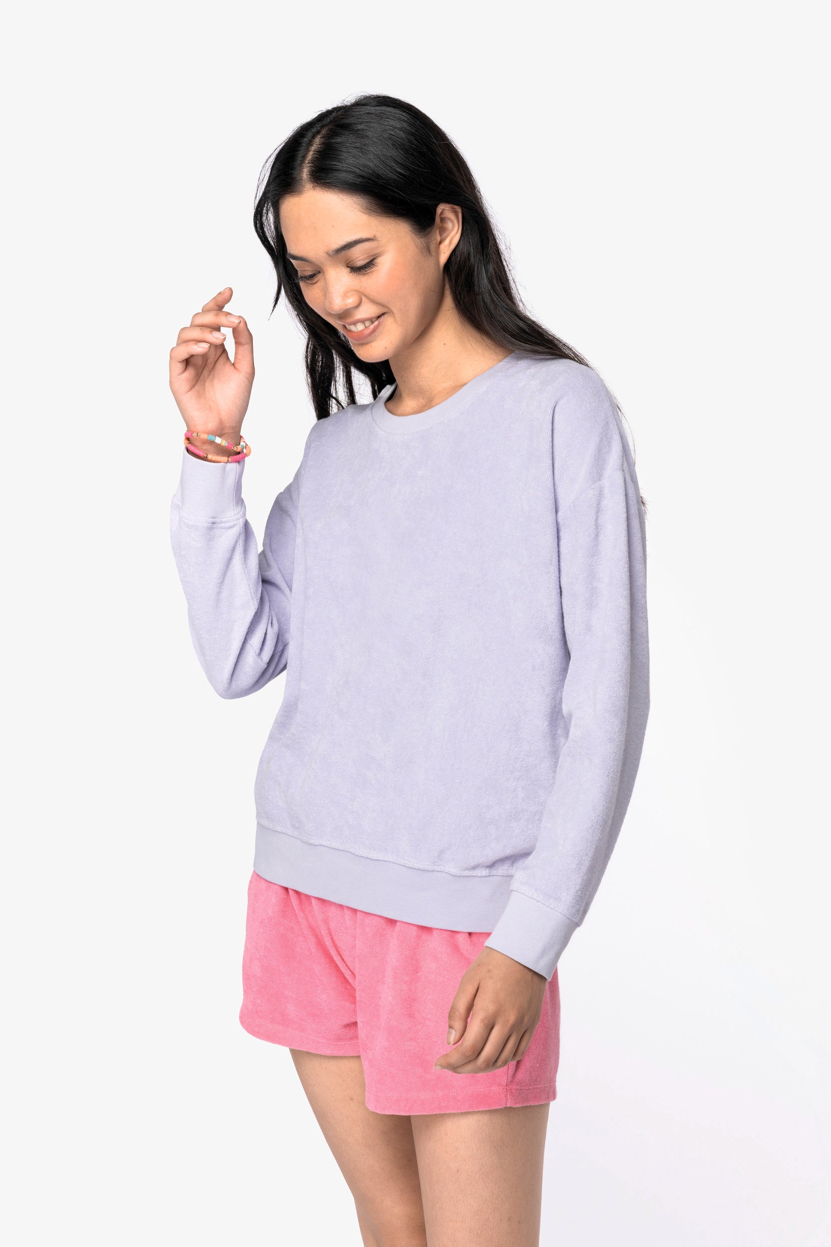 Sudadera de toalla de rizo ecológica para mujer - 210 g/m² - NS413