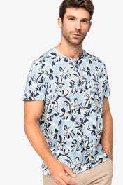 Milieuvriendelijk Heren T-shirt met Tropische Print - 160 g/m² - NS350