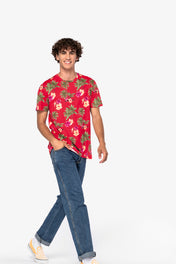 Camiseta ecológica de hombre con estampado tropical - 160 g/m² - NS350