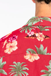 Camisa con estampado hawaiano ecológica para hombre - NS529