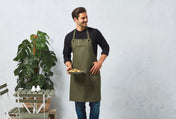 Eco-Friendly Contrasting Apron with Zip Pocket | PR121