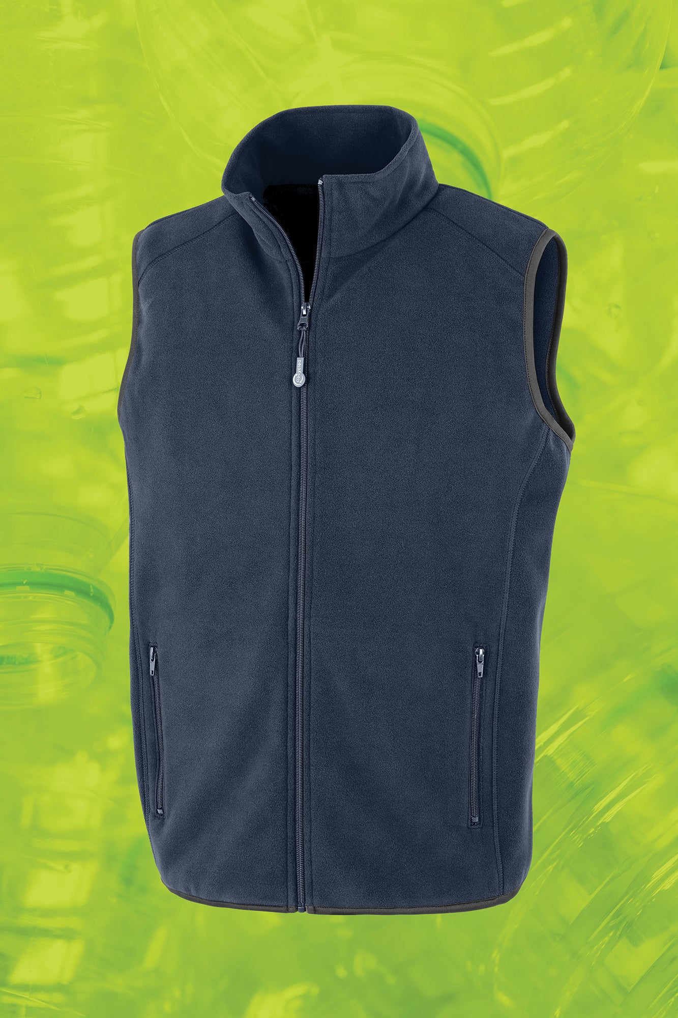 Gilet in poliestere riciclato con tasche foderate in pile | R904X
