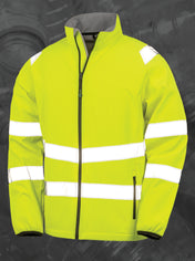 Warnschutz-Sicherheitsjacke aus Softshell und recyceltem Polyester | R505X
