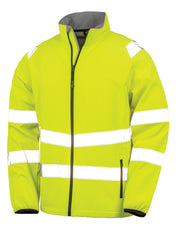Warnschutz-Sicherheitsjacke aus Softshell und recyceltem Polyester | R505X