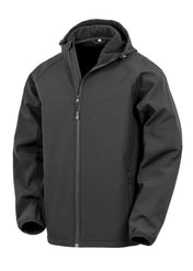 Giacca softshell da uomo a 3 strati con cappuccio in poliestere riciclato | R911M