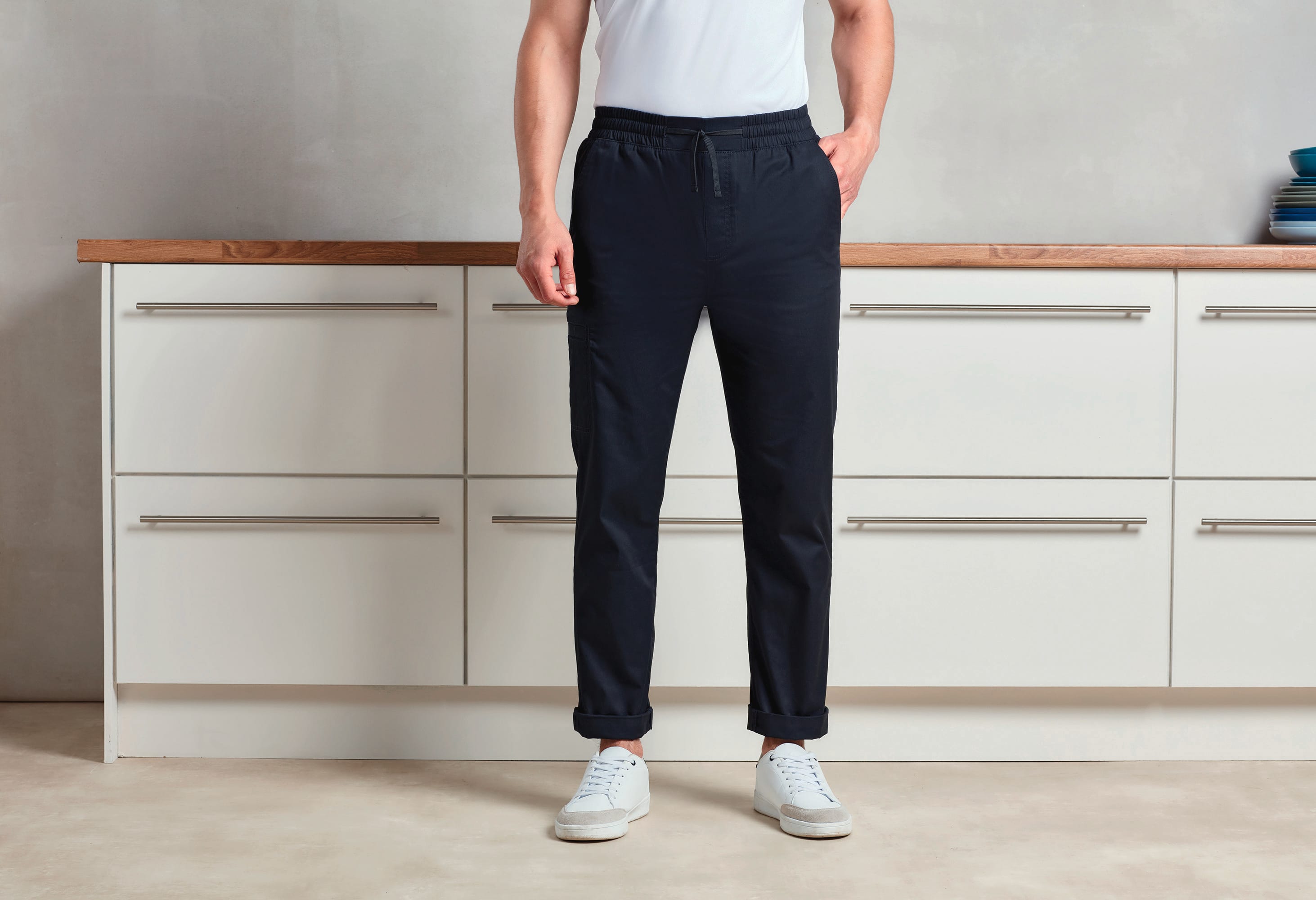 Pantalones cargo de chef en poliéster reciclado y algodón | PR557