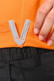 Women's Short-Sleeved Piqué Polo Shirt in Recycled Polyester and Cotton | WK275