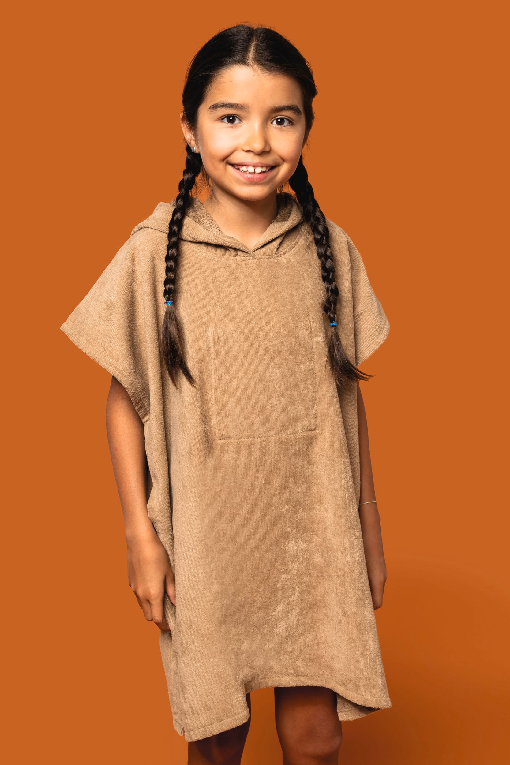 Poncho à capuche en tissu éponge pour enfants - PA582