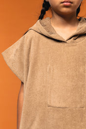 Poncho à capuche en tissu éponge pour enfants - PA582