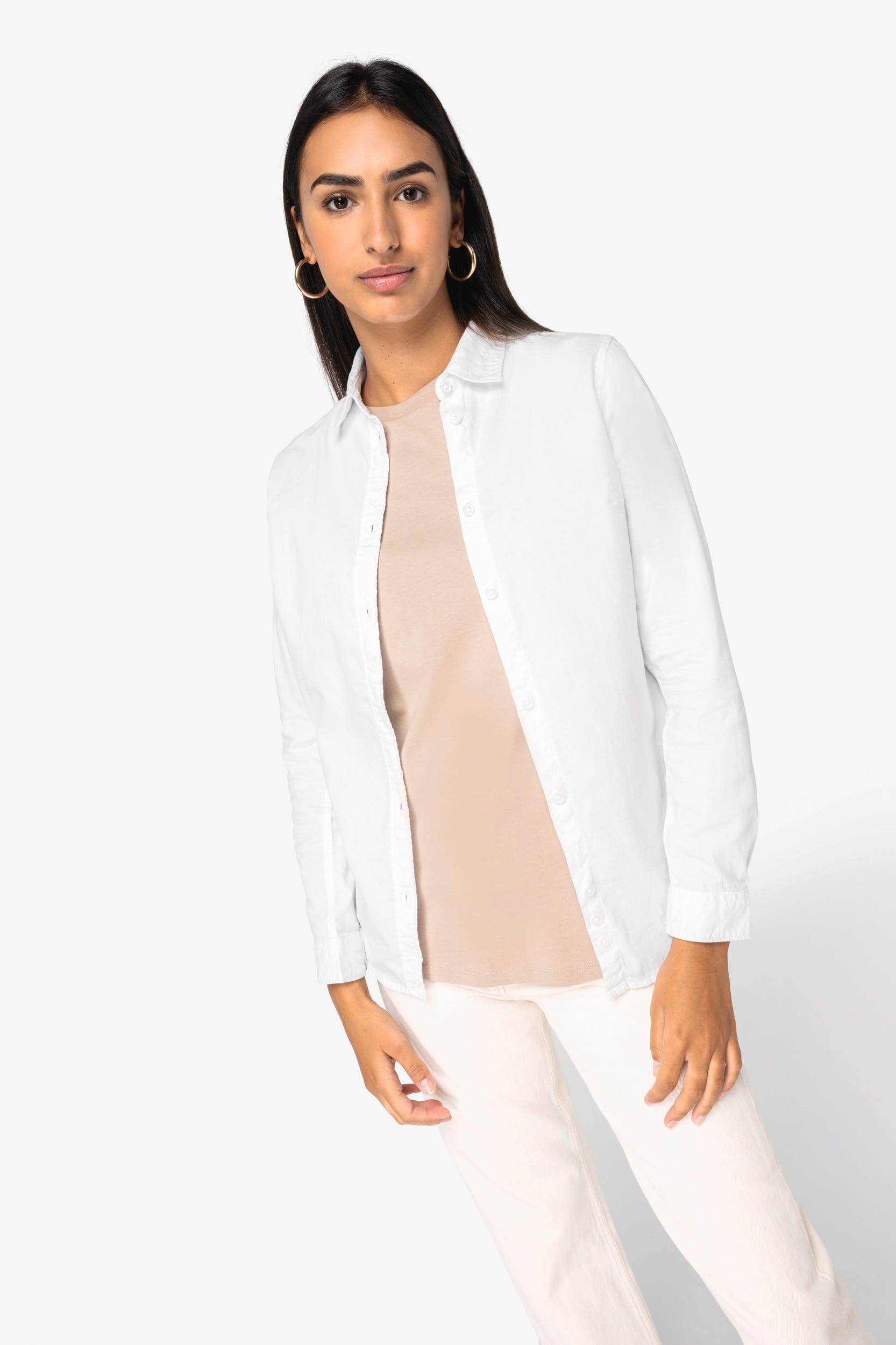 Camisa lavada para mujer - 135 g/m² - NS503