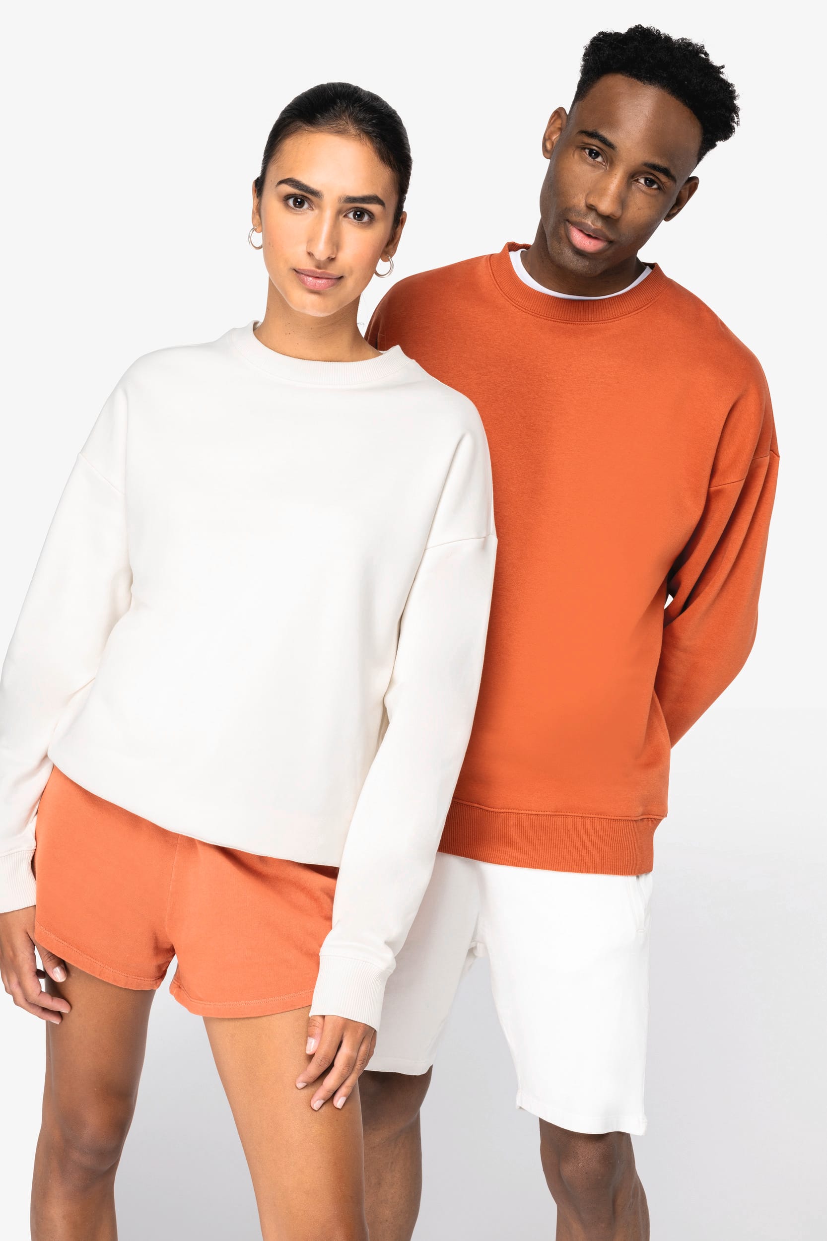 Sweatshirt Unisexe Éco-Responsable à Col Rond Oversized - NS407