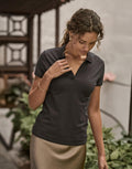 Damen Luxus-Stretch-V-Polo - 215 g/m² | 50254