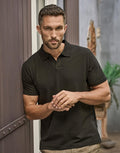 Luxus-Stretch-Polo mit V-Ausschnitt - 215 g/m² | 51254