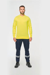 Sweat fluorescent unisexe à visibilité renforcée en polyester recyclé | WK405